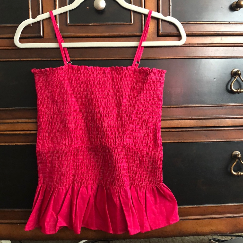 Maeve ruffled tank top